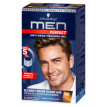 Schwarzkopf Men Perfect Anti-grey hair coloring gel TYPE: 50 -FREE SHIPPING - £17.12 GBP
