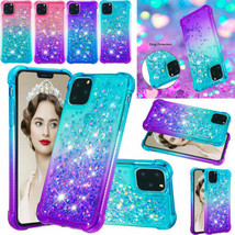 For iPhone 13 12 Pro Glitter hard Soft Shockproof silicon Case Cover - £36.40 GBP