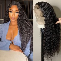 HD Transparent Pre Plucked 13X4 Water Wave Lace Front Wigs Human Hair wi... - $62.36