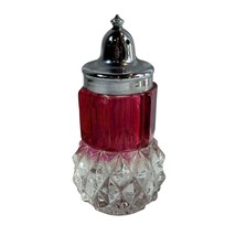 Cut Glass Ruby Neck Salt Or Pepper Shaker - 1 Replacement Shaker - $8.49