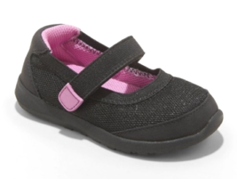 Cat &amp; Jack Kleinkind Mädchen Schwarz Rosa Eva Haken Und Ösen Sneakers 4 ... - $9.98