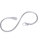John Hardy JAI Round Box Chain 2.7mm Sterling Silver Bracelet -Large NIB  - $199.00