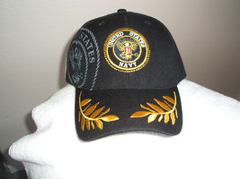 U S Navy w/Shadowed Emblem on a Black ball cap  - $20.00