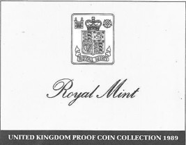 1989 Great Britain 9 Coin 3 Page C.O.A. Document Set - £2.61 GBP