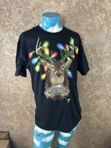 Size Large: Whitetail Christmas T-shirt Reindeer Deer Hunter Ugly Sweater Tee - $24.08