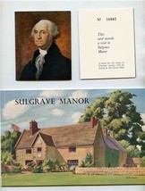 Sulgrave Manor Booklet &amp; 2 Tickets George Washington Ancestral Home - $27.72