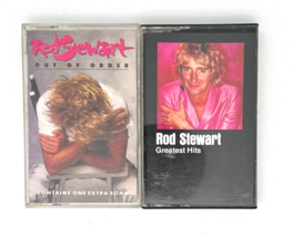 Audio Cassette - Lot of 2 by Rod Stewart - Greatest Hits &amp; Out of Order - $7.46