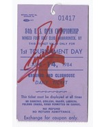 1984 US Open Ticket Stub 1st tournament Round Signed By Winner Fuzzy Zoller - €435,72 EUR