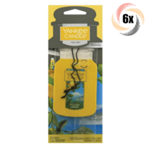 6x Packs Yankee Candle Jar Car Hanging Air Freshener | Sicilian Lemon Scent - £17.42 GBP