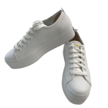 Keds Women&#39;s Triple Up Sneaker 100% Leather White Size 8 - £42.45 GBP