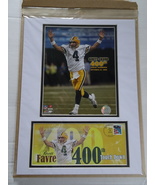 Brett Favre Green Bay Packers Football Illustrated Print Poster Art  - £39.34 GBP