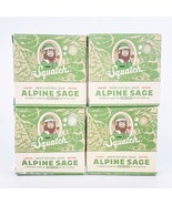 Dr Squatch Soap Alpine Sage Mens 5 OZ Each Lot Of 4 Zero Grit Cypress Sa... - $21.24