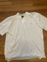Brooks Brothers Mens Size Large Mercerized Polo Golf Shirt Rare Sport White - $22.13