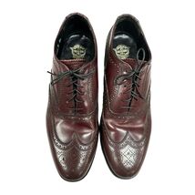 RETRO VTG Mens Florsheim Cordovan Wingtip Shoes Mens 8.5DWomens 9.5-10 - $88.21