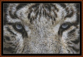 Eyes - White Tiger ~~ counted cross stitch pattern PDF - $15.99