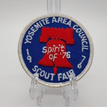 Vintage 1976 BSA Yosemite Area Council Spirit of 76 Scout Fair 3&quot; Diamet... - $12.75