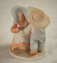 Circle of Friends Bisque Figurine Masterpiece HOMCO Thou Turned Mourning Dancing - $21.77