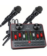 Podcast Equipment Bundle, All-in-One Audio Interface DJ Mixer with 2 Con... - $1,553.59 MXN