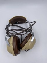 Vintage David Clark Inc M234 Beige and Brown Aviation Headphones Tested ... - $46.43