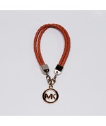 Michael Kors Orange Leather Twin Braided Bracelet Bag Tag with Gold Logo... - $450.28 MXN