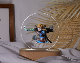 Legend of Zelda Night Light LED Lamp Bedside with customizable pattern light - £19.93 GBP