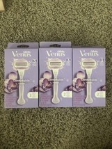 3X Gillette Venus ComfortGlide Freesia Women&#39;s Razor - 1 handle + 2 Cartridges - £12.80 GBP