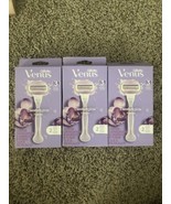 3X Gillette Venus ComfortGlide Freesia Women&#39;s Razor - 1 handle + 2 Cart... - $22.20 CAD