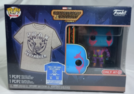 NIB Funko Pop! Tees Guardians of the Galaxy Vol 3 Drax XL T-Shirt and Pop - £28.15 GBP