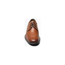 Nunn Bush Nelson Wingtip Oxford Dress Shoes Leather Cognac 84525-221 image 3