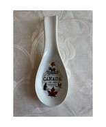 Spoon Rest Canada Souvenir Kitchen White Decal Collectibles Travel Moose... - £15.55 GBP