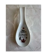 Spoon Rest Canada Souvenir Kitchen White Decal Collectibles Travel Moose... - $375.76 MXN