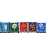ZAYIX -1963 - Switzerland - #B329-333 - Semi Postal - LH - Flora - Flowers - £2.63 GBP