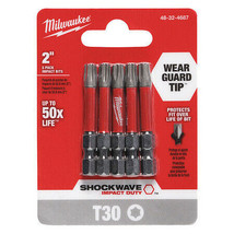 Milwaukee 48-32-4687 T30 Driver Bits - £21.08 GBP