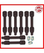 8 Brown Child Proof Safety Locks for Cabinets and Drawers - Easy Install... - $421.99 MXN