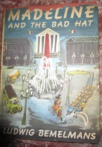 VTG MADELINE AND THE BAD HAT 1957 1ST TRADE EDITION HARD COVER w/ DUST J... - $129.95