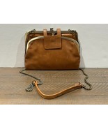 Hobo International Alice Leather Clutch/Wallet Tan Chain Strap - $56.10