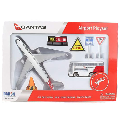 Realtoy Qantas Airport Playset - Mini - $42.69