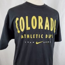 Nike Vintage Colorado Buffaloes Athletics T-Shirt XL Crew Neck Black Cot... - $36.99