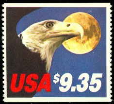 Eagle and Moon 9.35 Express Mail Single Postage Stamp Scott 1909 - $14.95