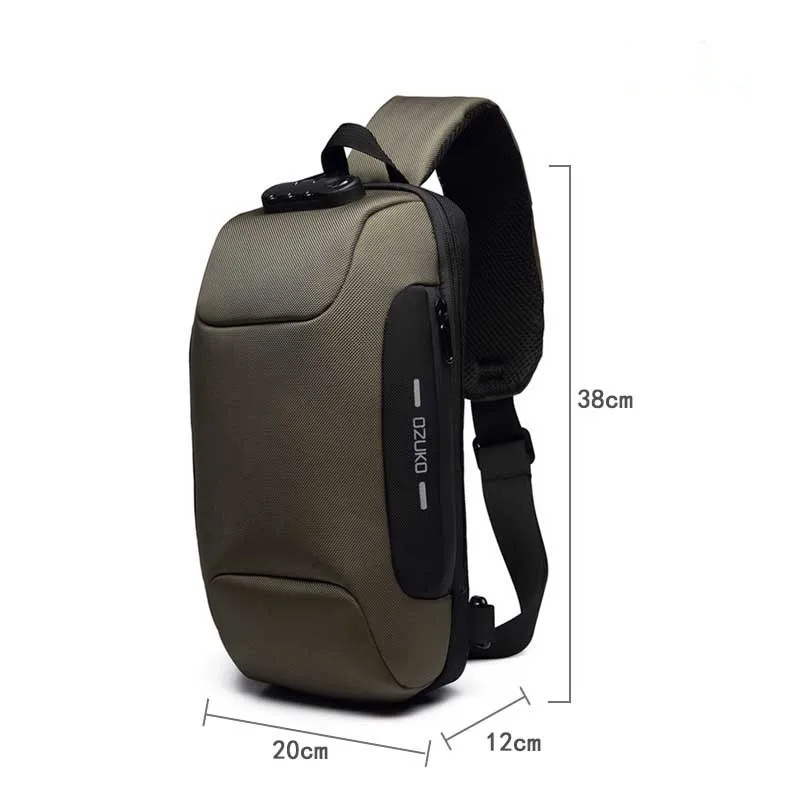 Chest pack for men Anti-theft Shoulder Messenger Bags Male Waterproof Sh... - $46.58
