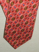 Robert Talbott Best of Class Nordstrom Neck Tie/Necktie Silk red 57&quot;x3.75&quot; - $17.09