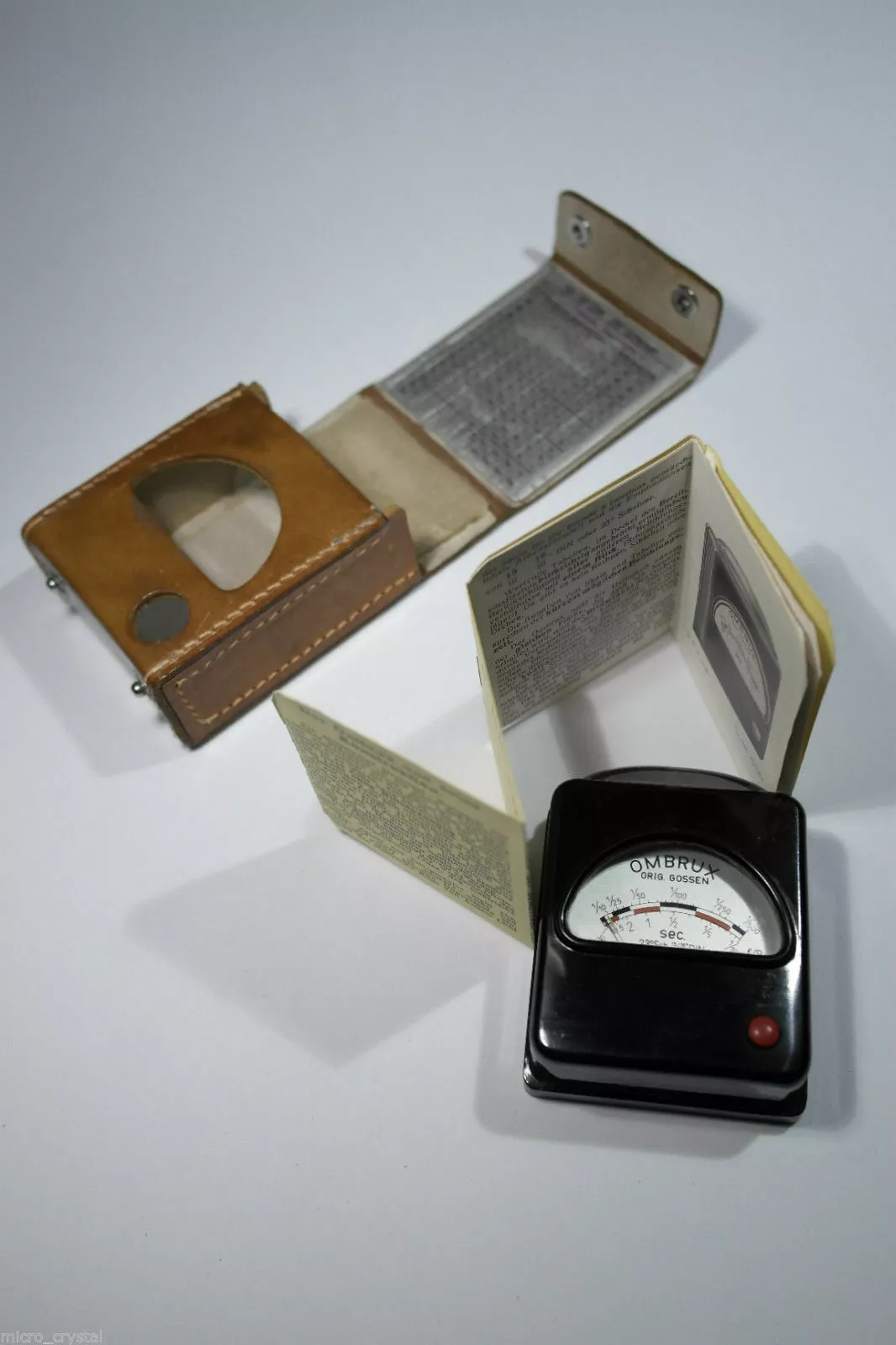 Gossen OMBRUX exposure light meter in original case selenium off - $14.95