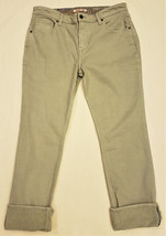 Johnny Was Cuffed Jeans Size-29 Oil Green - £134.31 GBP