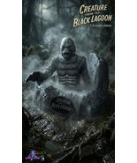 CREATURE from The Black Lagoon statue 1/4 silver monster figure frankens... - $799.00