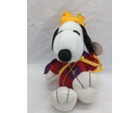 Whitmans Peanuts Snoopy With Crown Valentines Day Plush 7&quot; With Tag  - $29.69