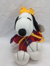 Whitmans Peanuts Snoopy With Crown Valentines Day Plush 7&quot; With Tag  - $29.69