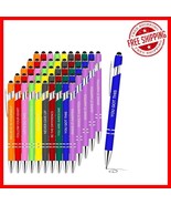 50-Piece Motivational Ballpoint Pens Set with Stylus for Inspirational G... - $57.41