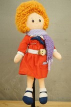 Vintage Estate Toy 1982 ANNIE Cartoon Character Knickerbocker Fabric Doll 15&quot; - £14.30 GBP