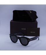 Tom Ford FT1212 01A Shiny Black/Smoke 48-24-145 Sunglasses New Authentic - $193.16