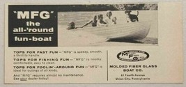 1958 Print Ad MFG Fun Boats Molded Fiber Glass Co. Union City,PA - £6.53 GBP